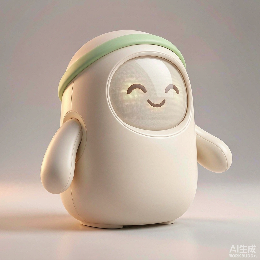 集东 P1 陪伴机器人渲染图